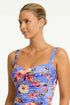 Sea Level Blue Hawaii Twist Singlet Top